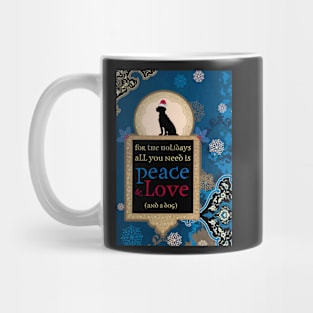 Peace, Love and a Dog Mug